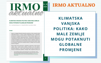 IRMO aktualno „Klimatska vanjska politika: Kako male zemlje mogu potaknuti globalne promjene“