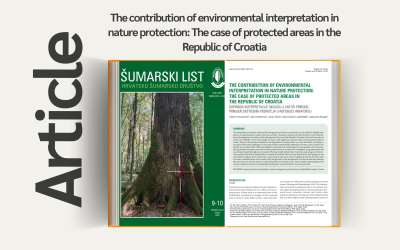 Article “The contribution of environmental interpretation in nature protection: The case of protected areas in the Republic of Croatia”
